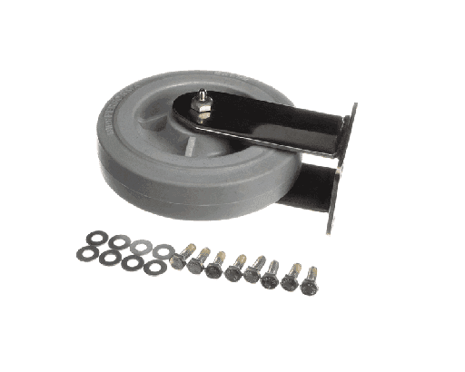 [H14003] Cambro H14003 Caster Kit without Brake, Rigid Plate, 6" x 1.5", Single