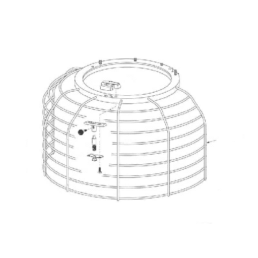 [00-875810] HOBART 00-875810 Cage and Splash Guard Assembly, V1401