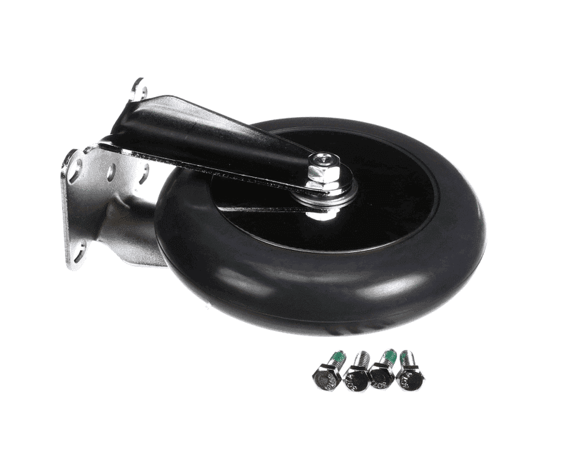 Cambro 60386 Caster without Brake, Rigid Plate, 6", Includes Screws, Single