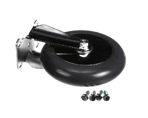 [60386] Cambro 60386 Caster without Brake, Rigid Plate, 6", Includes Screws, Single