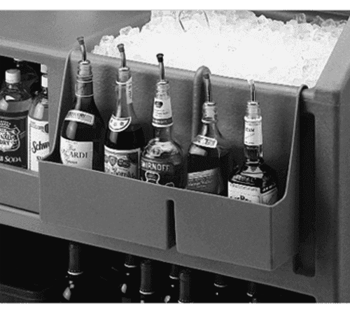Cambro BAR54SR191 Speed Rail, 5-Bottle, 19-1/2"L X 4-5/16"W X 12-5/8"H