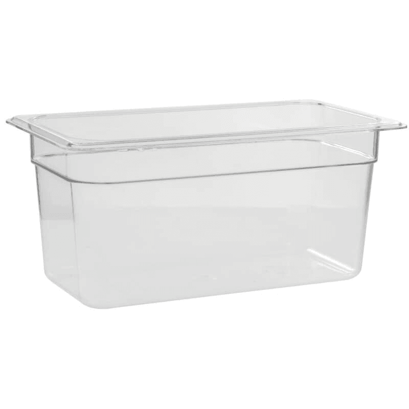 Cambro 1/3 Size 6 in Clear Camwear Food Pan 36CW135
