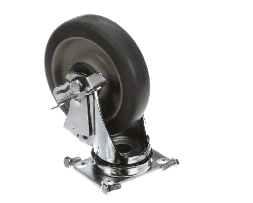[60007] Cambro 60007 Caster With Brake, Swivel Plate, 5"