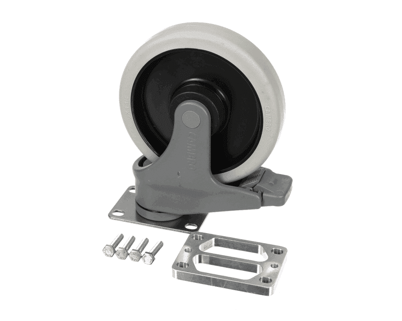 Cambro H17013 Caster, 6", Swivel with Brake, Plate