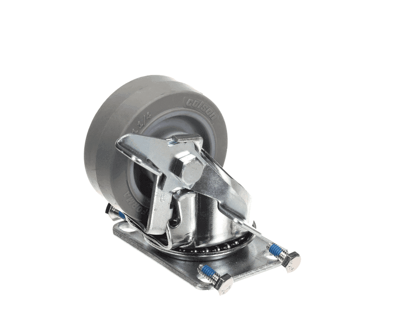 Cambro 60040 Caster Kit with Brake, Swivel Plate, 3", Single