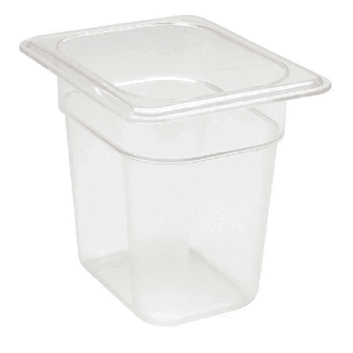 [CAM86CW135] Cambro 1/8 Size 6 In Clear Camwear Food Pan 86CW135