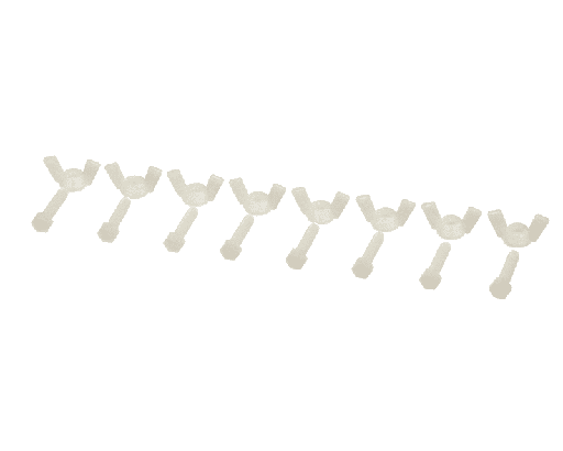 [60016] Cambro 60016 Wing Nuts and Bolts, Package of 8