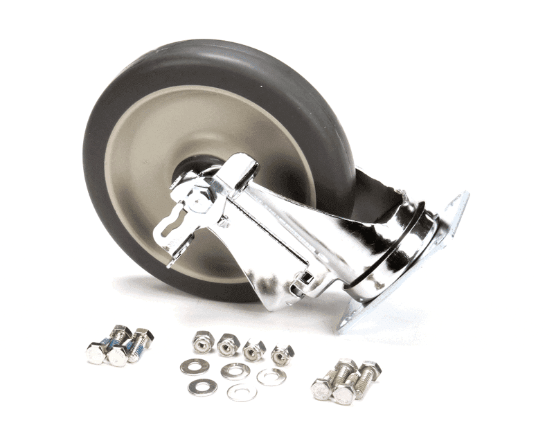 Cambro 60033 Caster, 6", Swivel, With Brake, Plate