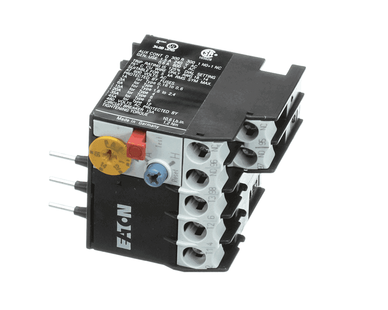 Hobart 00-948105-00003 Overload Relay, 240/600VAC, 75 Degrees C, 480V, 0.6-1.5A, 1-1.6A Release Range