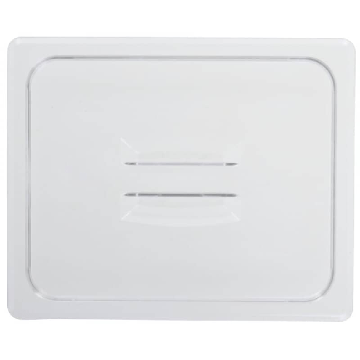 [CAM20CWCH135] Cambro 1/2 Size Clear Camwear Handled Food Pan Cover 20CWCH135