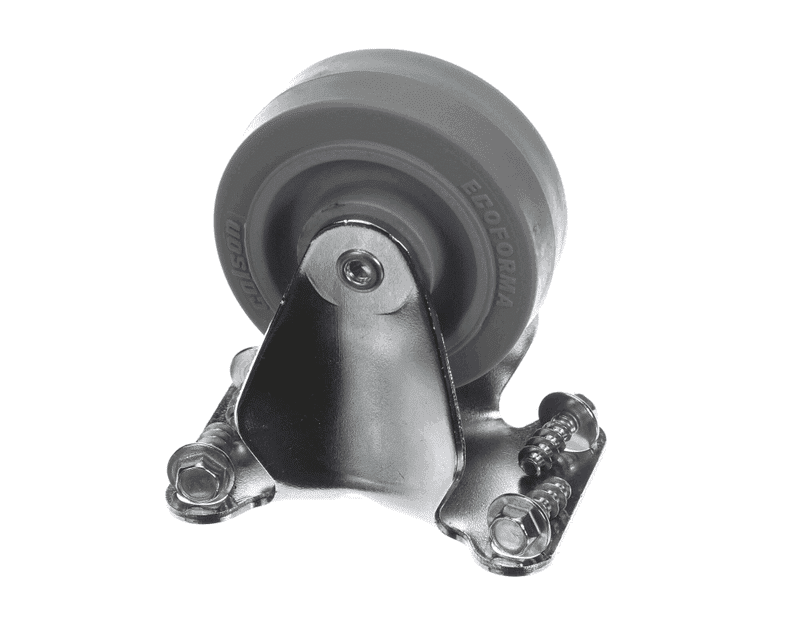 Cambro 60430 Caster Kit without Brake, Rigid Plate, 3", Single