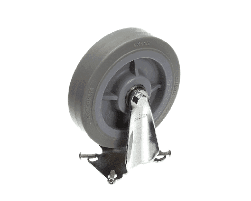 [H11004] Cambro H11004 Caster Kit without Brake, Rigid Plate, 6" x 1.5", Single