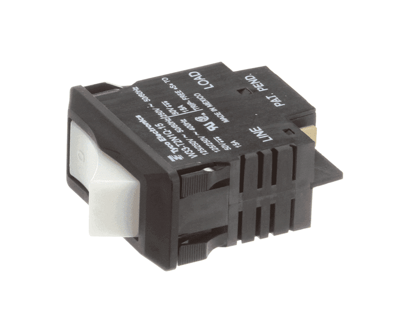 Cambro S10034 Circuit Breaker Switch, 125/250V, 15A, 2 Pole