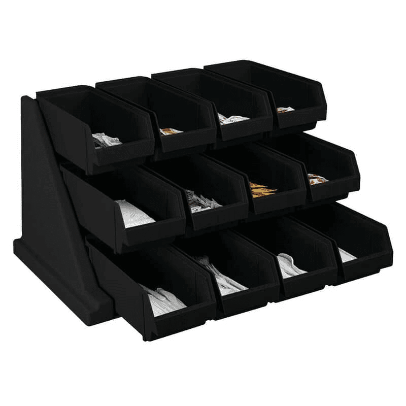 Cambro 12RS12110 12RS12110 BLACK VERSA SELF SERVE CONDIME