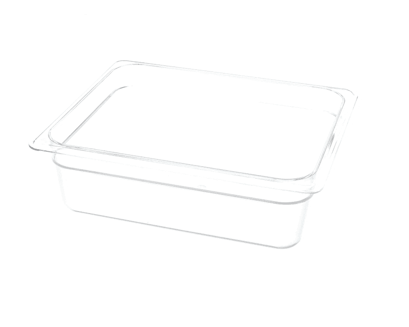 Cambro 24CW-135 Camwear Food Pan, Clear, Polycarbonate, 1/2 Size, 4" Deep