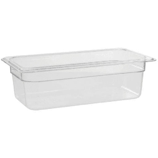 [CAM34CW135] Cambro 1/3 Size 4 In Clear Camwear Food Pan 34CW135