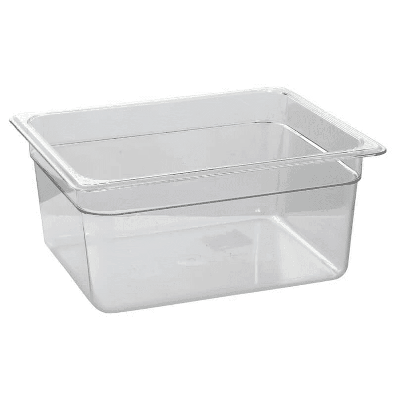 Cambro 1/2 Size 6 in Clear Camwear Food Pan 26CW135