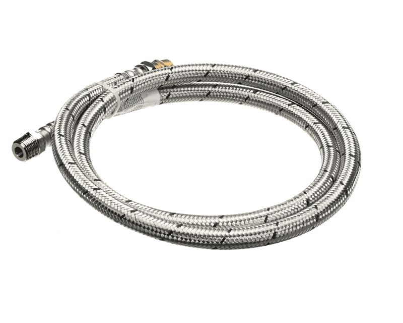 HOBART 00-918390-00008 Water Hose, 1/2 x 66 Long, Braided, Stainless Steel, Dishwasher