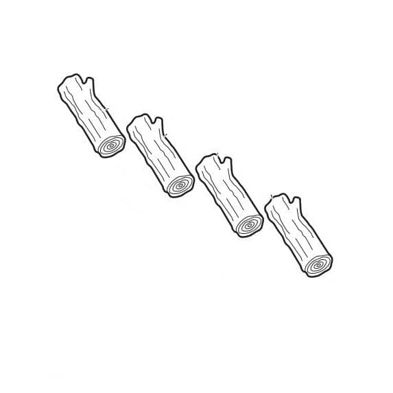 HOBART 00-877700-00001 LOG, CERAMIC - SINGLE