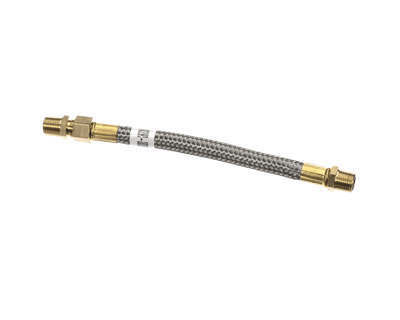 HOBART 00-918390-00004 Water Hose, 1/2" x 12.5", Stainless Steel Braided