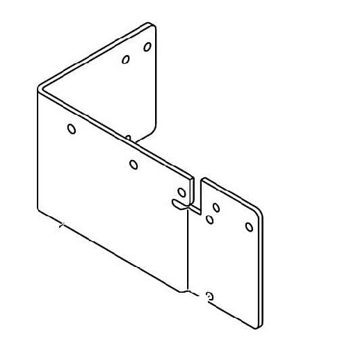 [HOB00-047844] HOBART 00-047844 BRACKET, SHELF R.H.