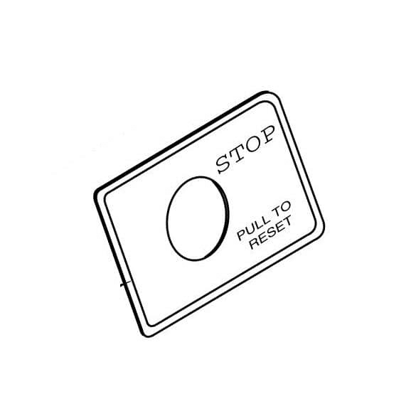 HOBART 00-175574 OVERLAY, STOP SWIT
