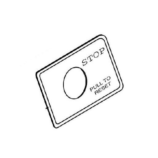 [00-175574] HOBART 00-175574 OVERLAY, STOP SWIT