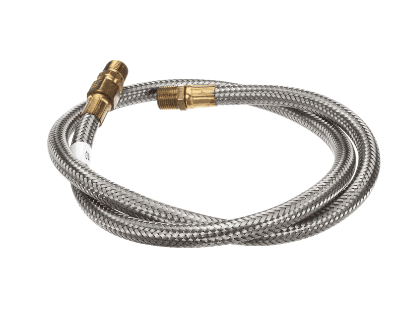HOBART 00-918390-00010 Hose, Braided Water, Stainless Steel, 1/2" X 58"