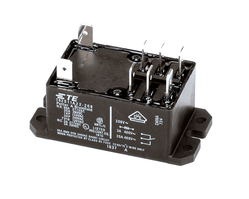 HOBART 00-087714-046-2 Relay, DPDT, 208V, 30A, MG1532/2032