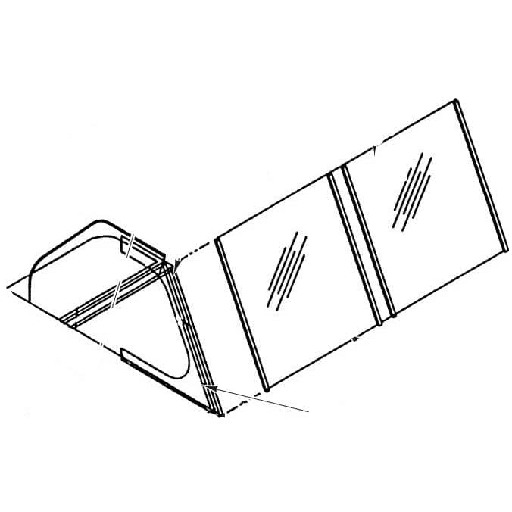 [00-877687-00036] HOBART 00-877687-00036 COVER, STRUT, RIGHT