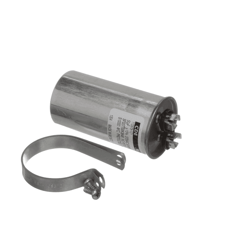 HOBART 00-814025 Capacitor with Straps, 50uF, 370VAC, 50/60HZ, SR24H/SR24C