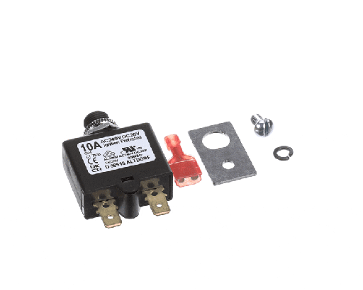 [00-915681-00001] HOBART 00-915681-00001 Circuit Breaker, Power Drive Protector, 10 Amp, 240VAC/28VDC