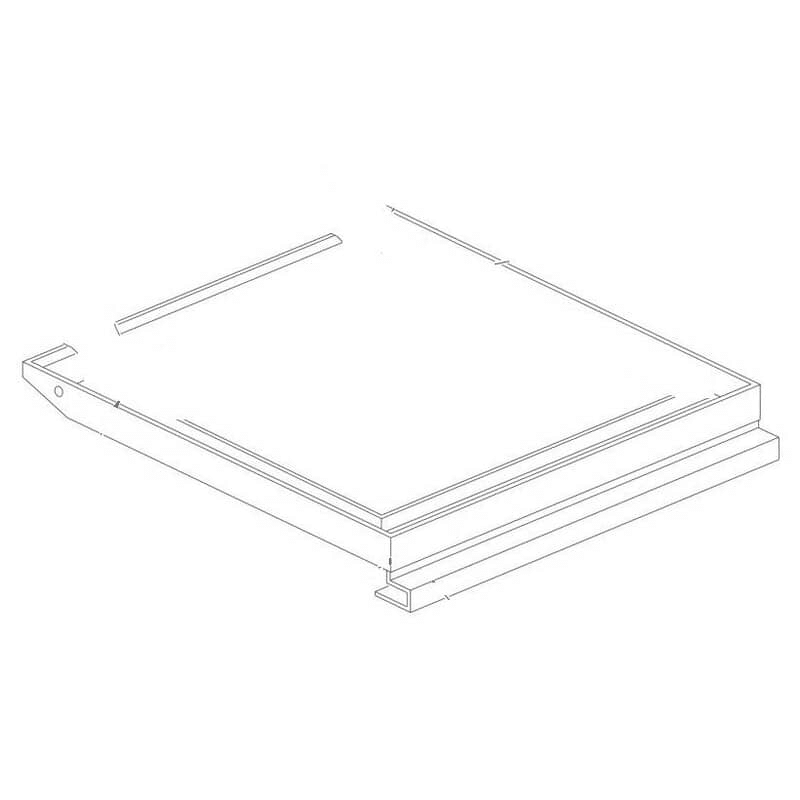 HOBART 00-474885-00001 BRACE,DOOR,NOTCHED RH,WELDMENT