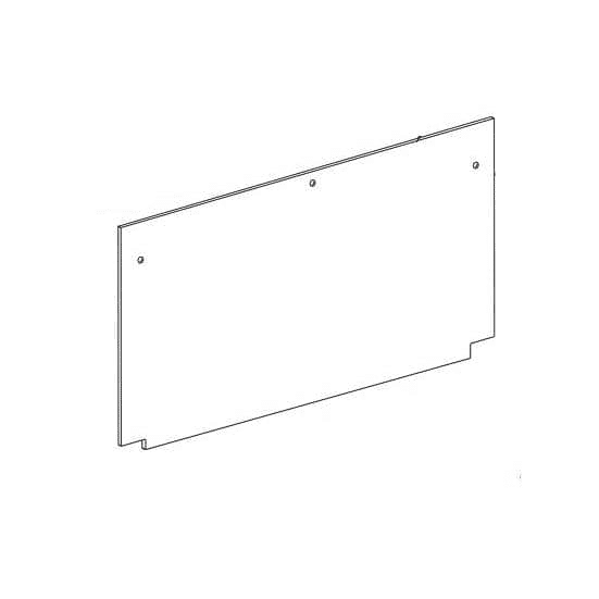 HOBART 00-175597 PLATE, REAR, UPPER