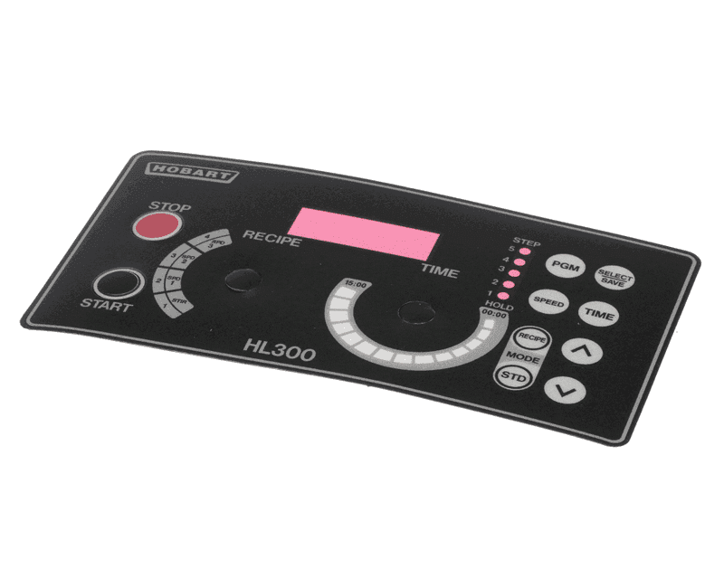 HOBART 00-916766 Overlay, Recipe, 4-Position Speed Selector, HL300, HL300C