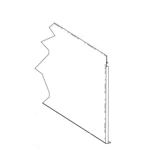 HOBART 00-476170-00001 PANEL,WELDMENT,24 TRIM,LOAD,REAR