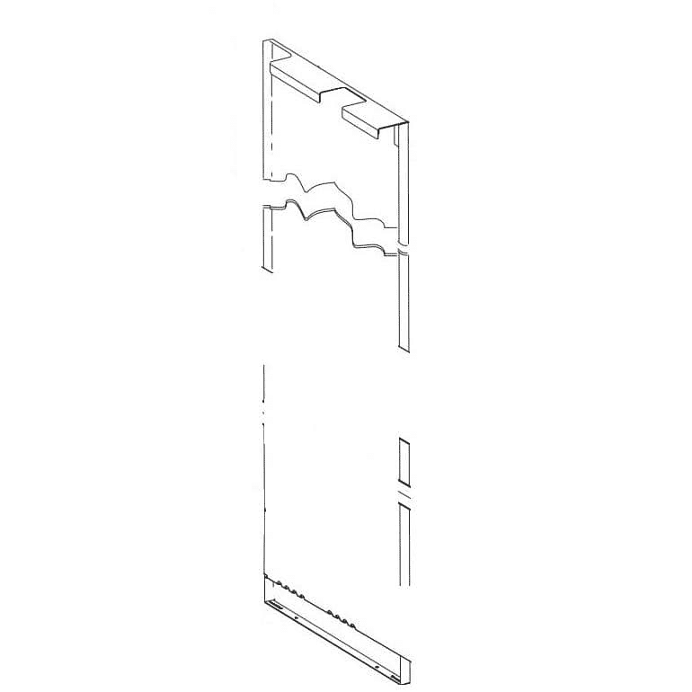 HOBART 00-476886-00004 PANEL,WELDMENT,CENTER,L-R,STD HGT