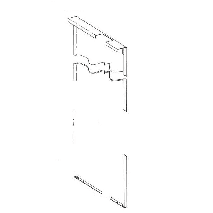 HOBART 00-476888-00002 PANEL,WELDMENT,WASH,R-L,STD HGT