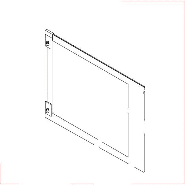 Hobart 01-236133 KIT,GLASS,INNER DOOR,LH,CE6