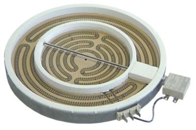 [HP-GP2-425] ASCASO Replaced By 490139 / Radiation Heater Ø 250mm 2400W Heating Circuits 2partial Power 1000W