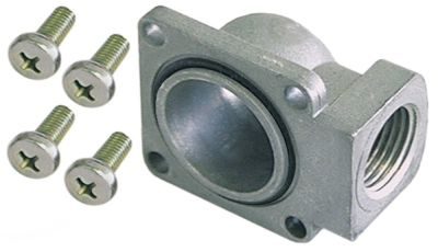 [HP-GP2-136] AMATIS Gas Connection Angled Flange 45x45mm Hole Distance 36x36mm 1/2"