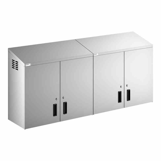 [600WCH1572] REGENCY 600WCH1572 72" NSF Stainless Steel Wall Cabinet with Hinged Doors