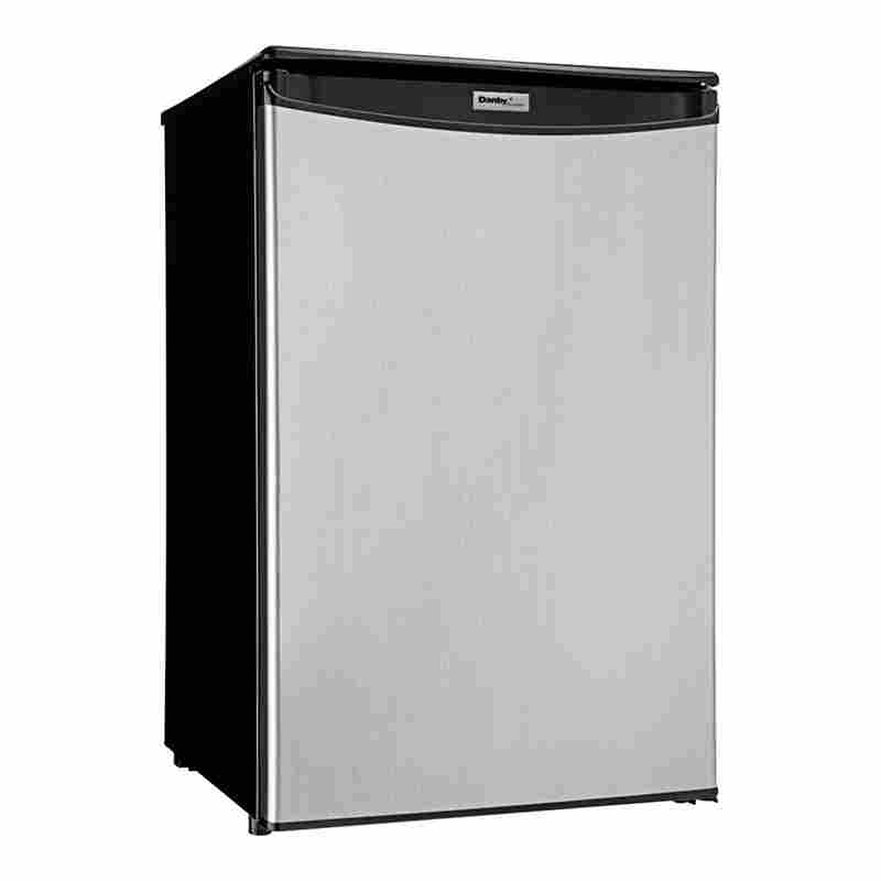 DANBY DAR044A4BSLDD Designer 4.4 Cu. Ft. Stainless Steel Solid Door Reach-In Refrigerator