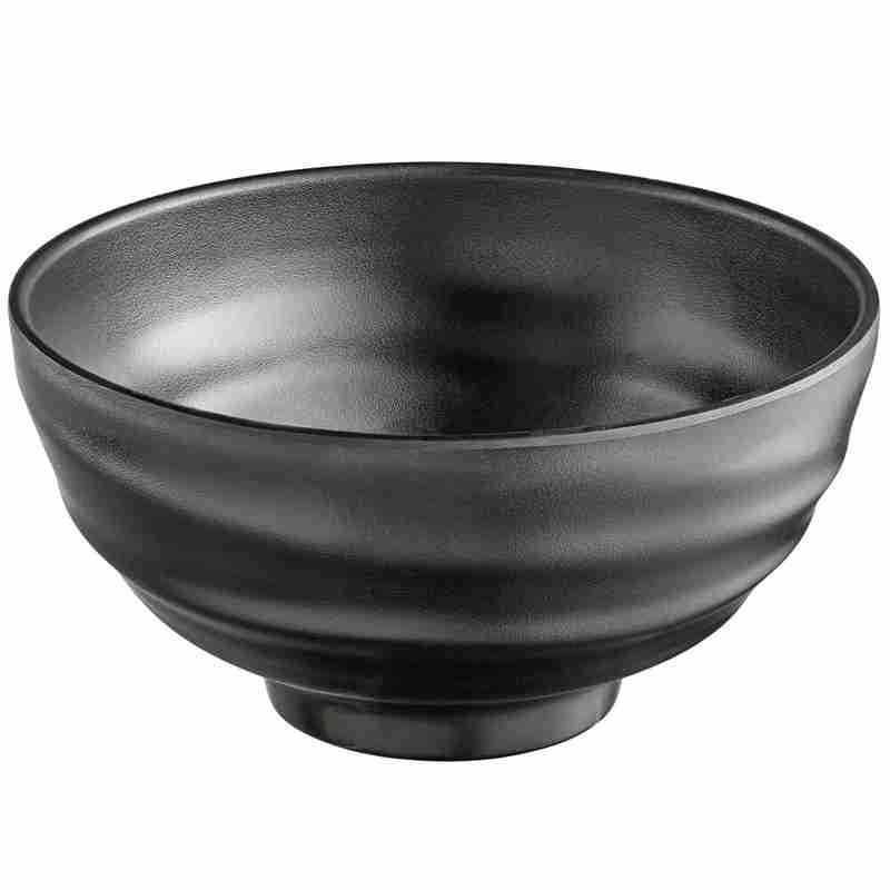Acopa Izumi 303BLK028 28 oz. Matte Black Melamine Bowl - 12/Case
