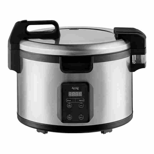 [RCSB90] Avantco RCSB90 90 Cup Digital Electric Rice Cooker / Warmer with Hinged Lid - 240V, 2500W