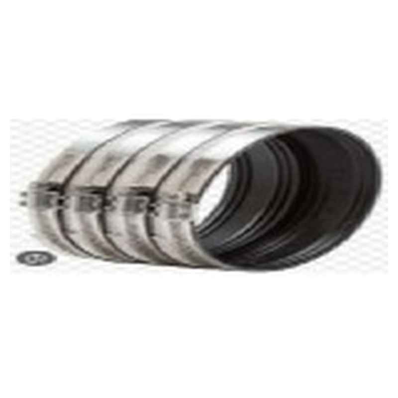 Flexible Coupling 4 in x 4 in for Cast Iron / PVC Pipe, SS Clamps