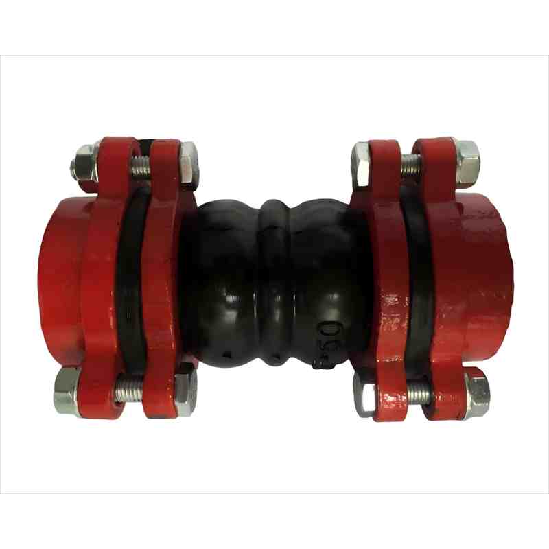 Double Sphere Flexible Rubber Expansion Joint, DN50 (2"), EPDM Body, PN16