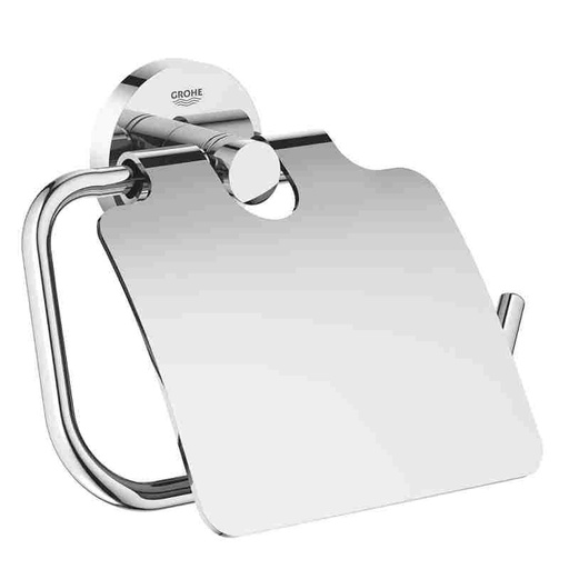 [40367001] GROHE 40367001 Essentials Toilet Paper Holder with Cover, Starlight Chrome