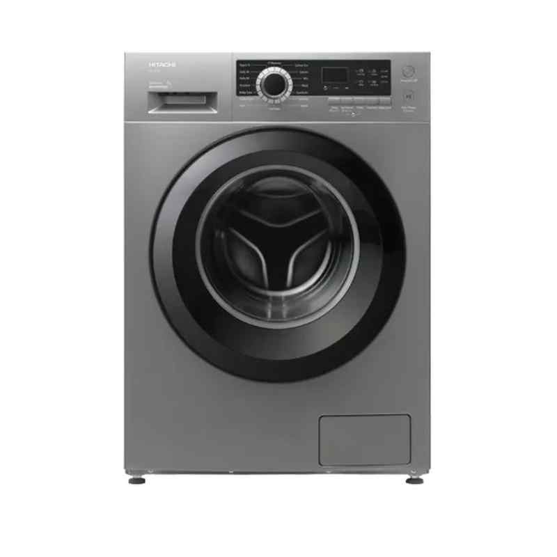 HITACHI BD-80CVE2206ASL Front Load Washing Machine, 8 kg, 1200 RPM, 16 Programs, Silver (Inverter)