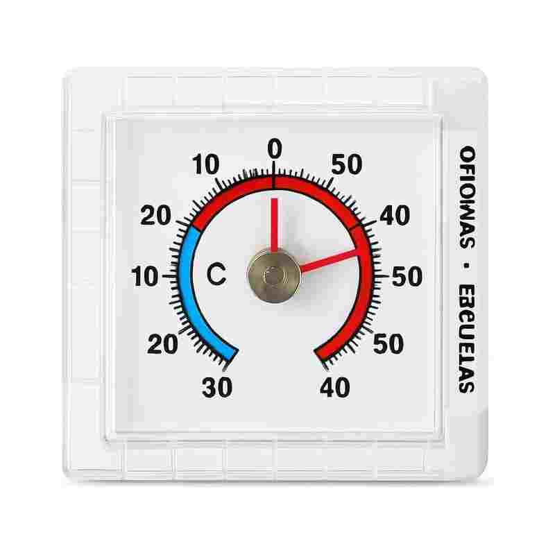 FITTO FTKN35 Analog Wall Thermometer, 75mm Dial, White (Butchery/Cold Room)